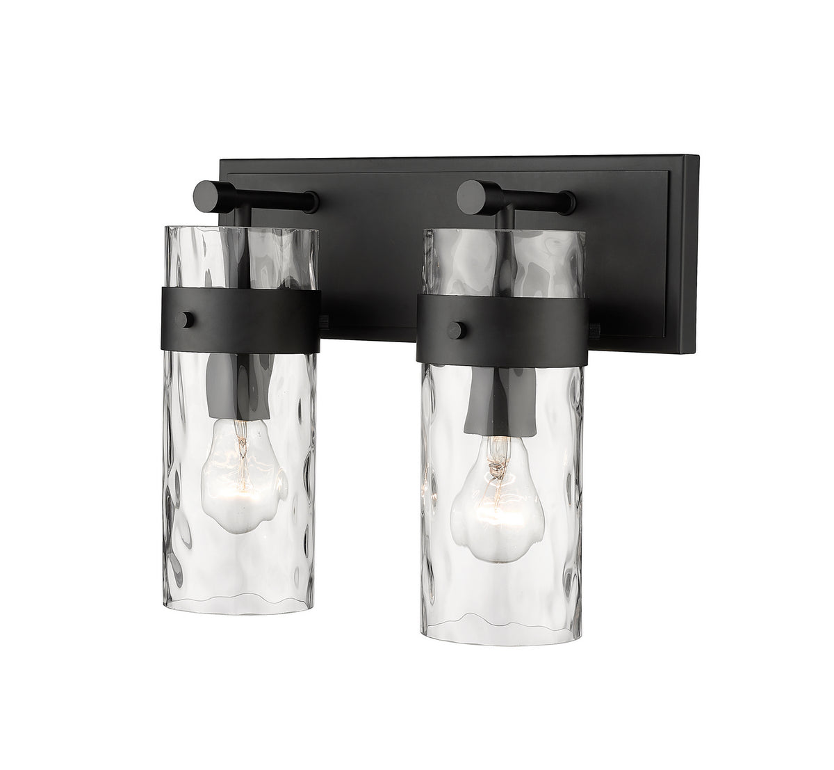 Luminaire de vanité Fontaine Noir mat, 14" – Z-Lite