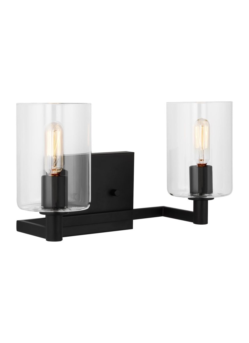 Luminaire de vanité Fullton - Noir de minuit 14 1/4" Ampoules non - incluses by Visual Comfort Studio | Luminaires & cie