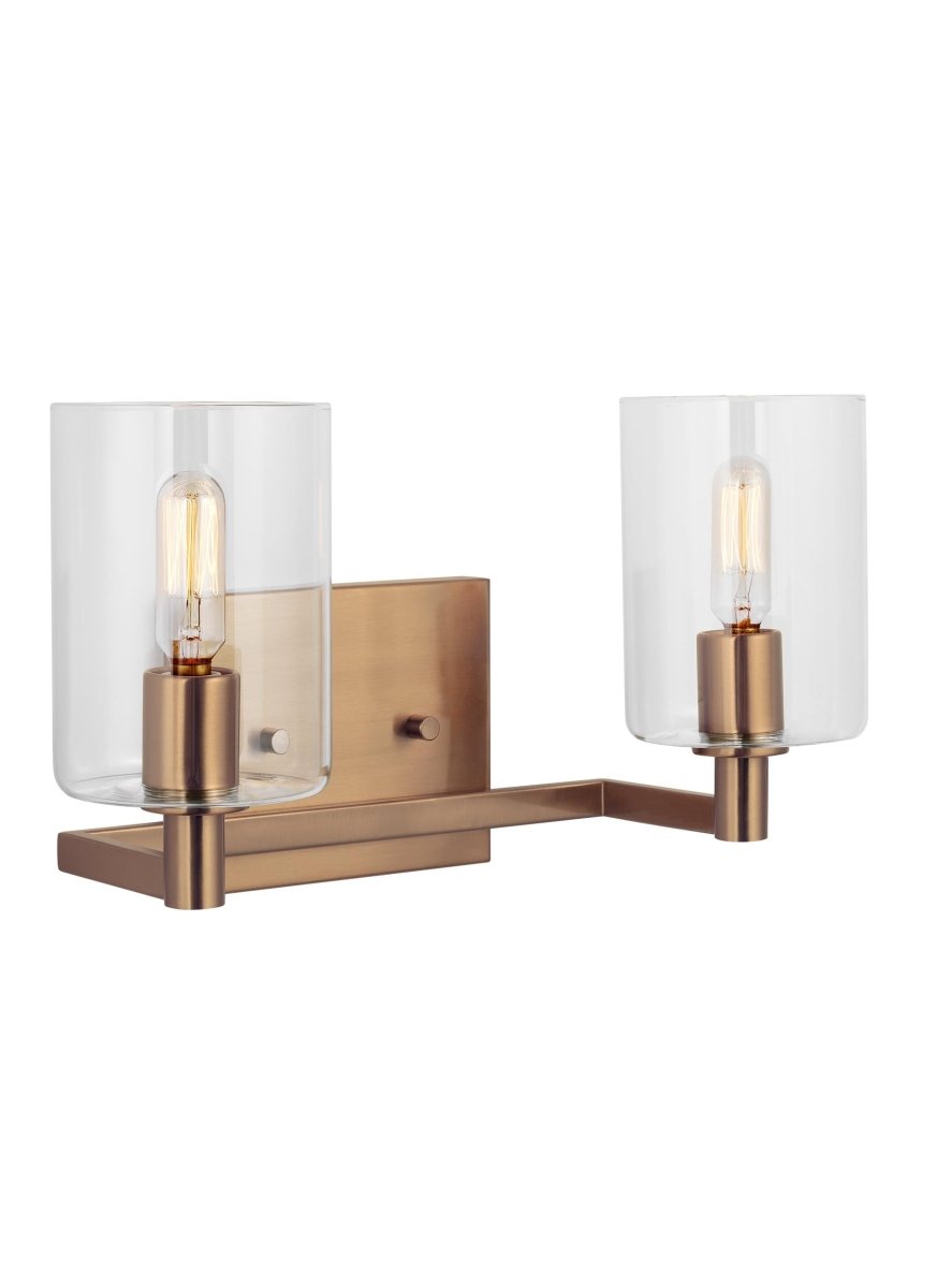 Luminaire de vanité Fullton - Laiton satiné 14 1/4" Ampoules non - incluses by Visual Comfort Studio | Luminaires & cie