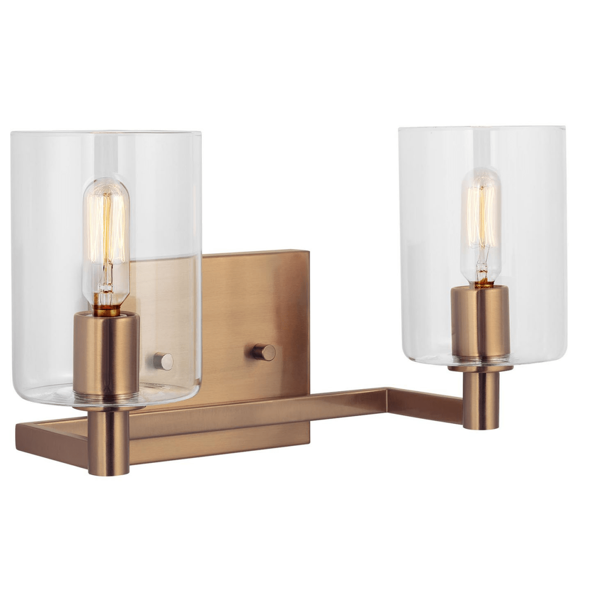 Luminaire de vanité Fullton - Laiton satiné 14 1/4" Ampoules non - incluses by Visual Comfort Studio | Luminaires & cie