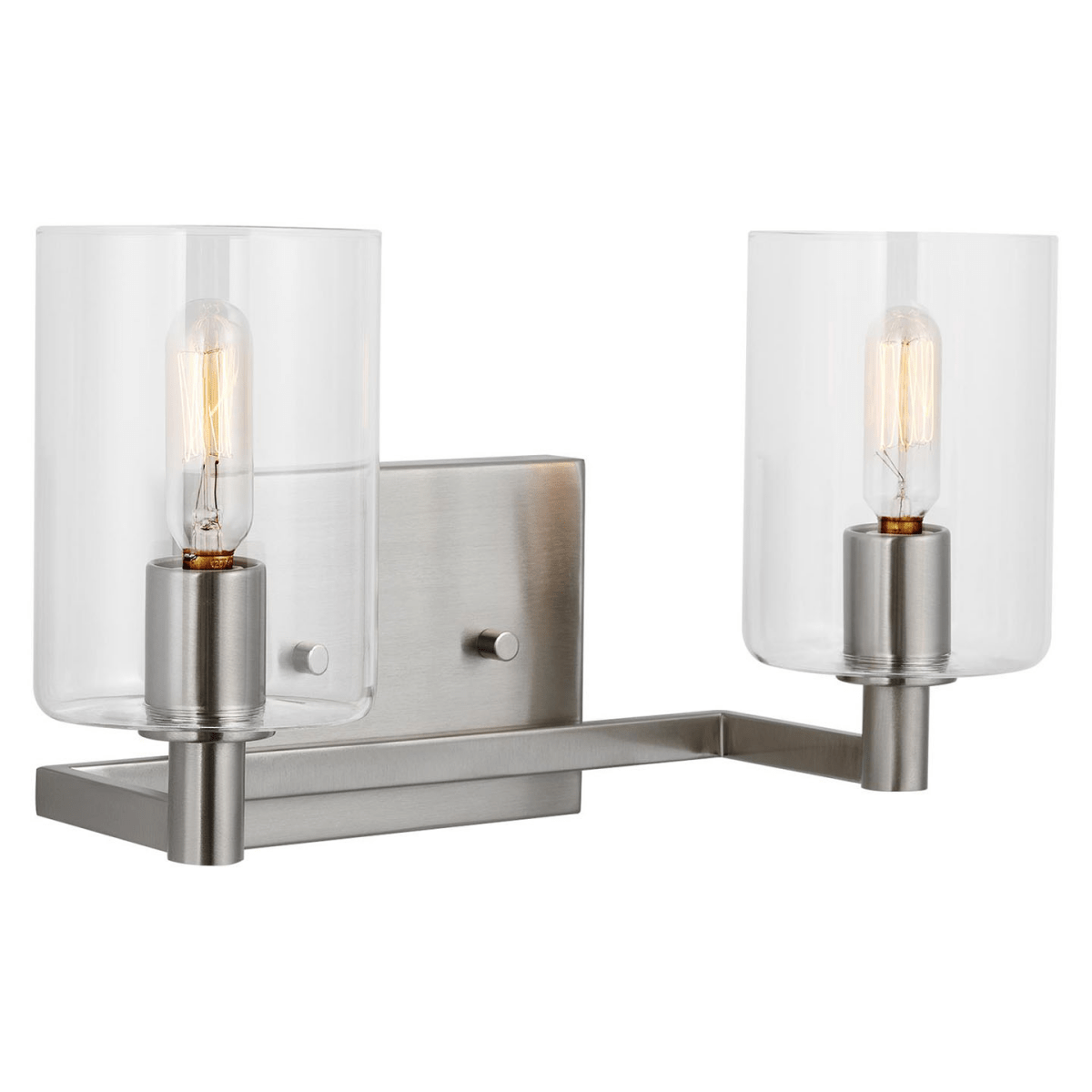 Luminaire de vanité Fullton - Nickel brossé 14 1/4" Ampoules non - incluses by Visual Comfort Studio | Luminaires & cie