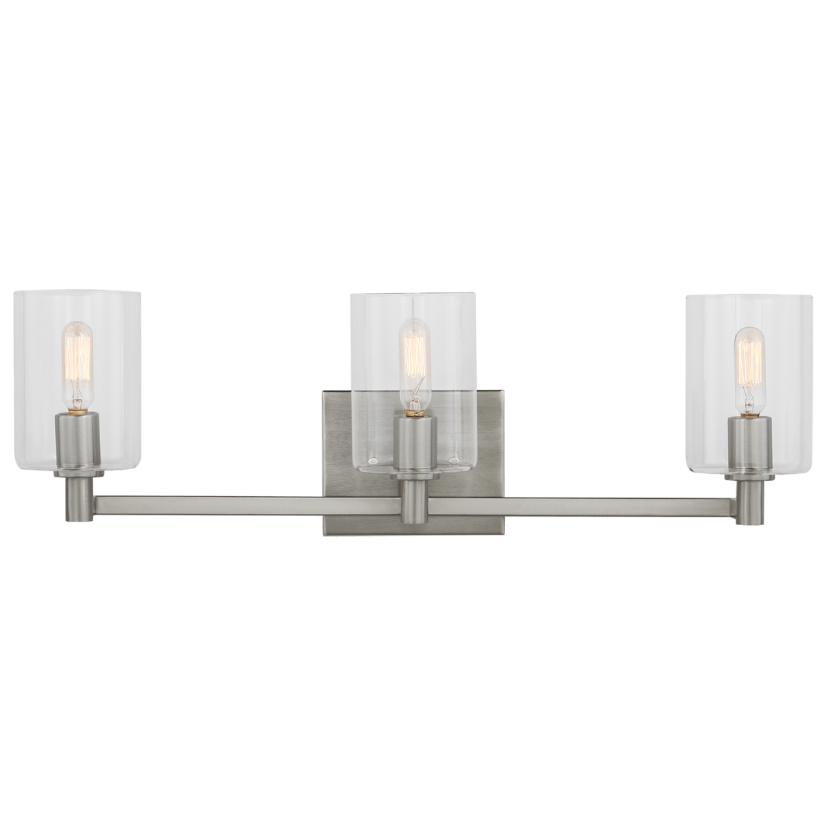 Luminaire de vanité Fullton - Nickel brossé 24 5/8" Ampoules non - incluses by Visual Comfort Studio | Luminaires & cie