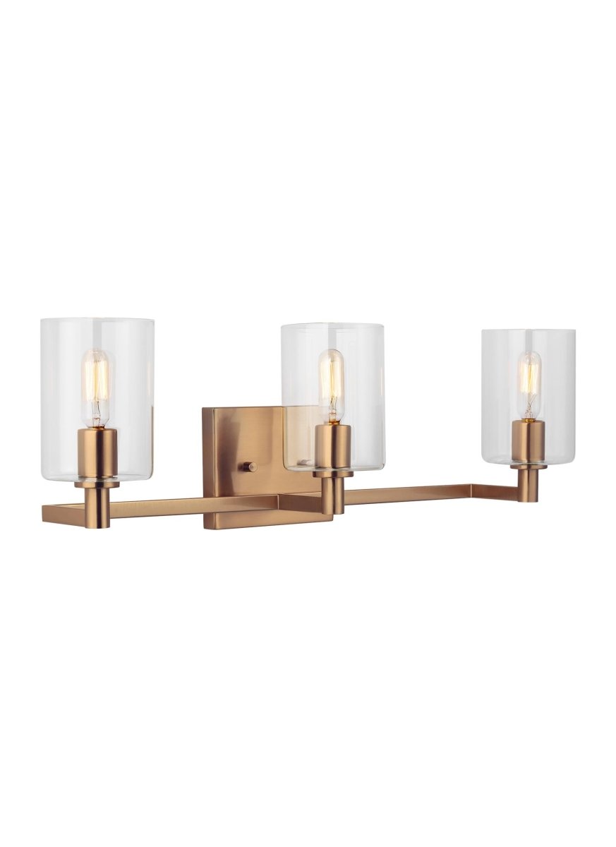 Luminaire de vanité Fullton - Laiton satiné 24 5/8" Ampoules DEL incluses by Visual Comfort Studio | Luminaires & cie