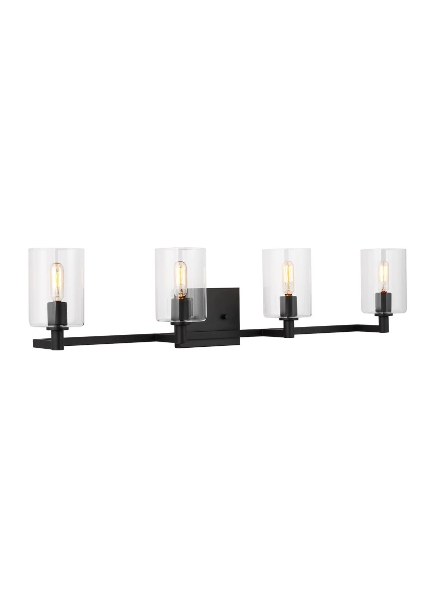 Luminaire de vanité Fullton - Noir de minuit 35" Ampoules non - incluses by Visual Comfort Studio | Luminaires & cie