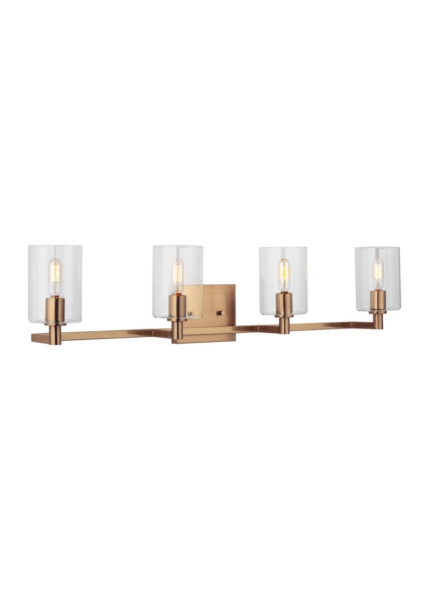 Luminaire de vanité Fullton - Laiton satiné 35" Ampoules non - incluses by Visual Comfort Studio | Luminaires & cie