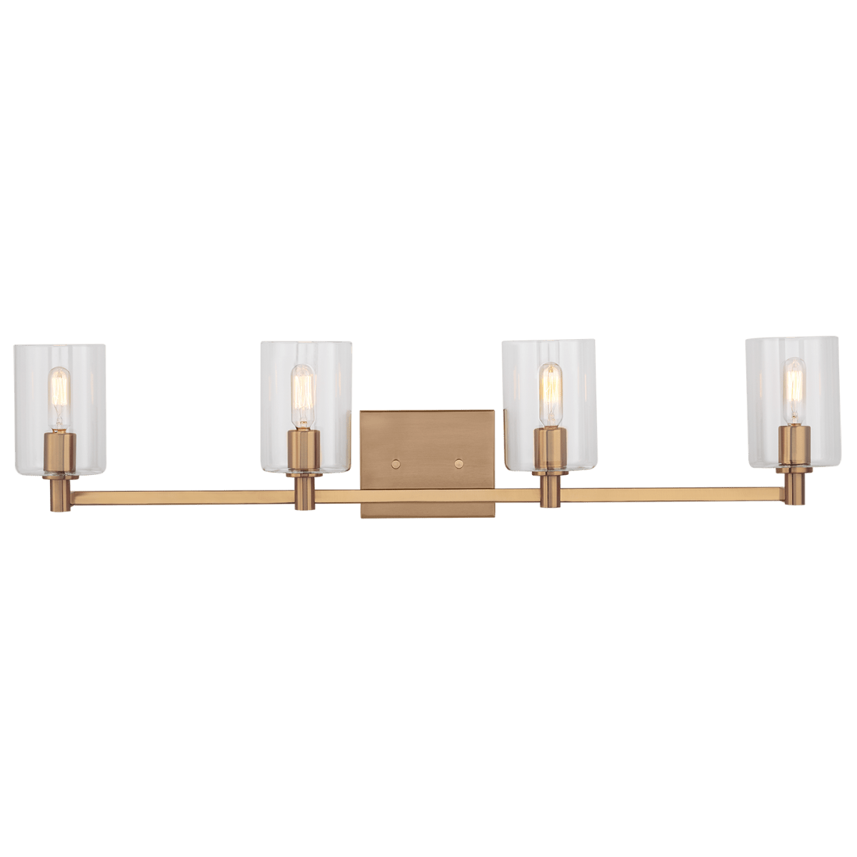 Luminaire de vanité Fullton - Laiton satiné 35" Ampoules non - incluses by Visual Comfort Studio | Luminaires & cie