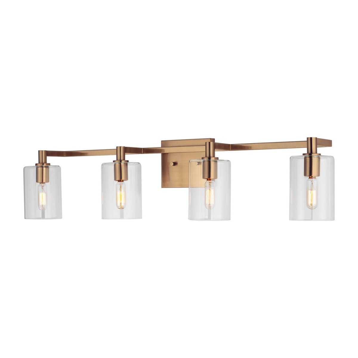 Luminaire de vanité Fullton - Nickel brossé 35" by Visual Comfort Studio | Luminaires & cie