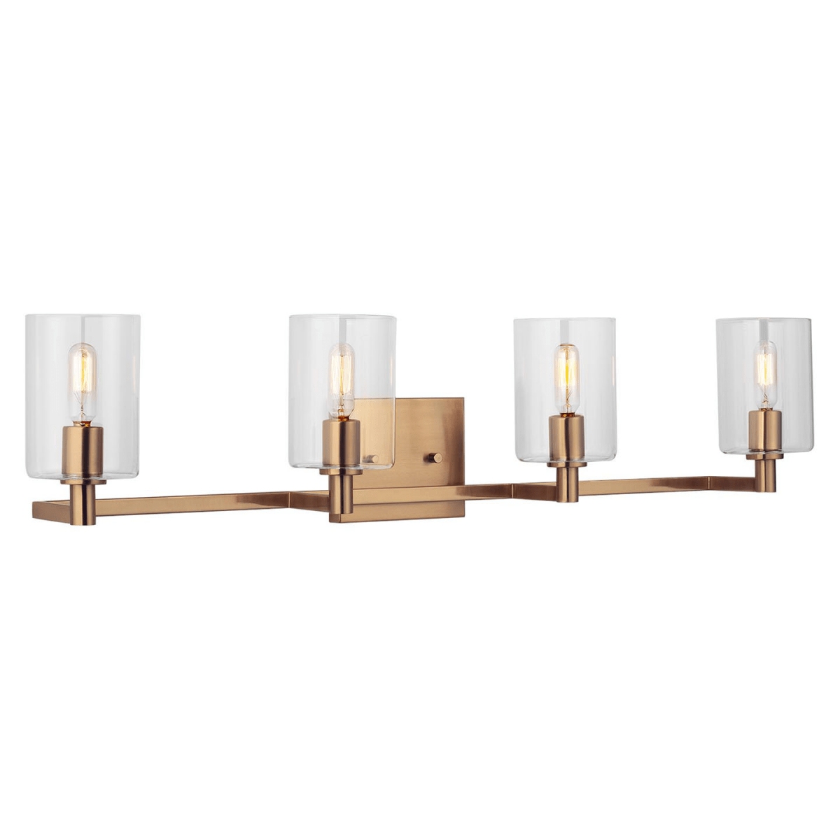 Luminaire de vanité Fullton - Laiton satiné 35" Ampoules DEL incluses by Visual Comfort Studio | Luminaires & cie
