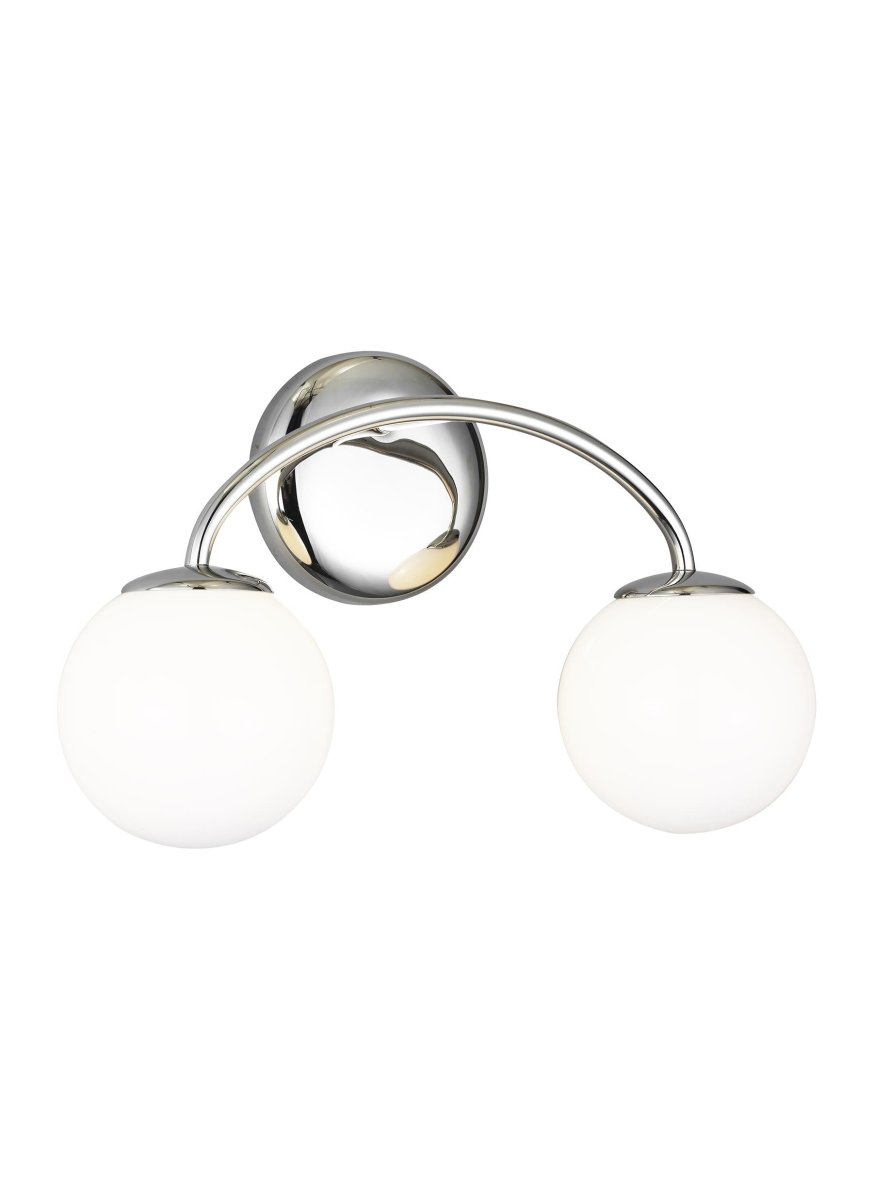 Luminaire de vanité Galassia - Nickel poli 15" by Visual Comfort Studio | Luminaires & cie