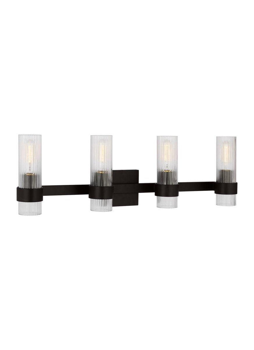 Luminaire de vanité Geneva - Nickel poli 30" by Visual Comfort Studio | Luminaires & cie
