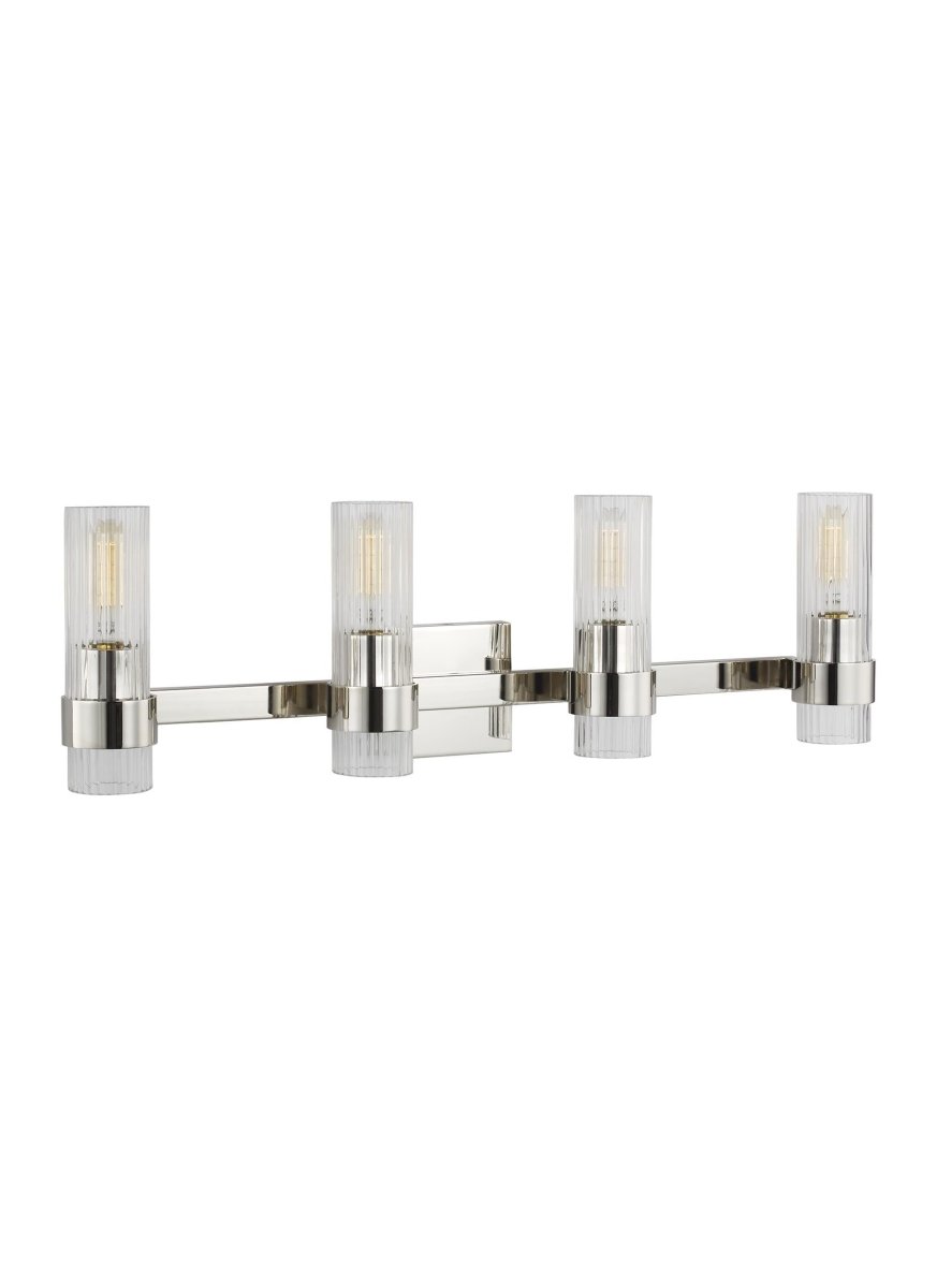 Luminaire de vanité Geneva - Nickel poli 30" by Visual Comfort Studio | Luminaires & cie