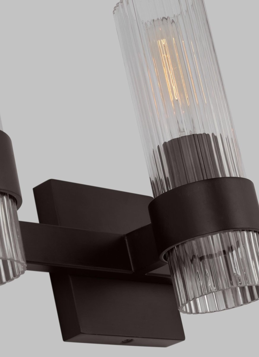 Luminaire de vanité Geneva - Nickel poli 30" by Visual Comfort Studio | Luminaires & cie
