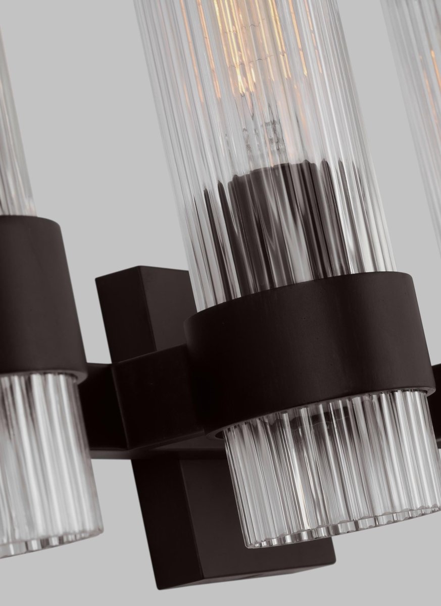 Luminaire de vanité Geneva - Nickel poli 30" by Visual Comfort Studio | Luminaires & cie