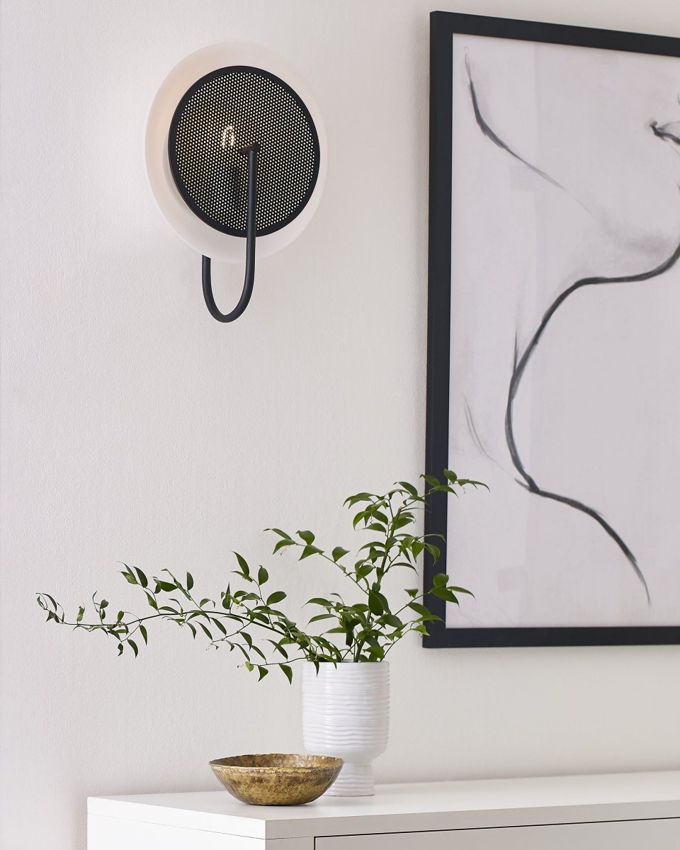 Luminaire de vanité Gesture - Noir de minuit by Visual Comfort Studio | Luminaires & cie