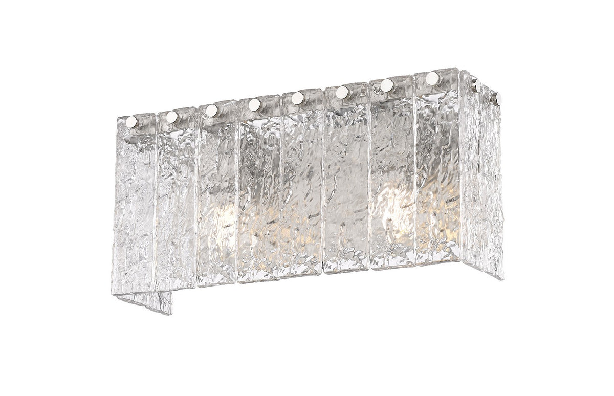 Barre d'éclairage de salle de bain Glacier Nickel brossé, 15" – vue 2