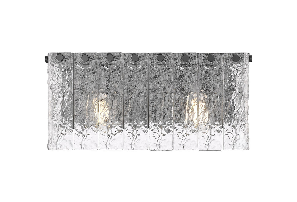 Barre d'éclairage de salle de bain Glacier Noir mat, 15" – vue 3