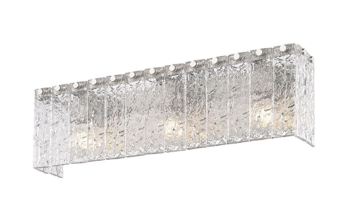 Barre d'éclairage de salle de bain Glacier Nickel brossé, 24" – vue 2