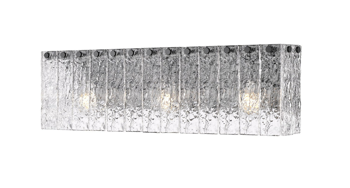 Barre d'éclairage de salle de bain Glacier Noir mat, 24" – Z-Lite