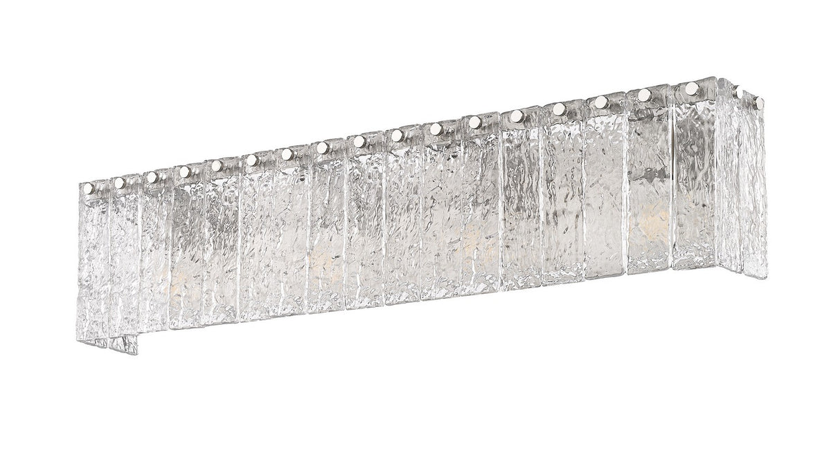 Barre d'éclairage de salle de bain Glacier Nickel brossé, 31 1/4" – vue 4