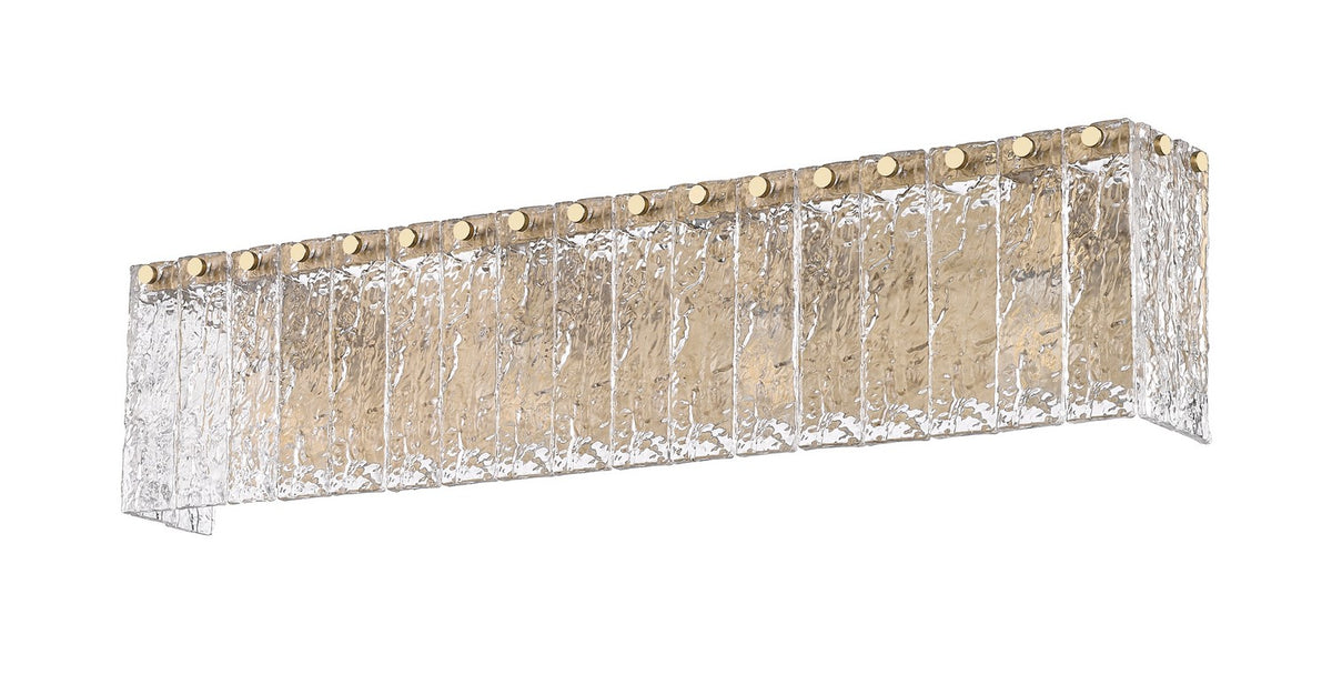 Barre d'éclairage de salle de bain Glacier Or moderne, 31 1/4" – vue 4