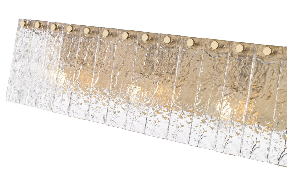 Barre d'éclairage de salle de bain Glacier Or moderne, 31 1/4" – vue 5