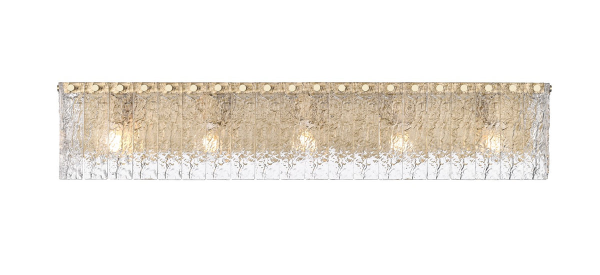 Barre d'éclairage de salle de bain Glacier Or moderne, 36 3/4" – vue 3
