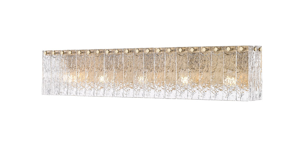 Barre d'éclairage de salle de bain Glacier Or moderne, 36 3/4" – Z-Lite