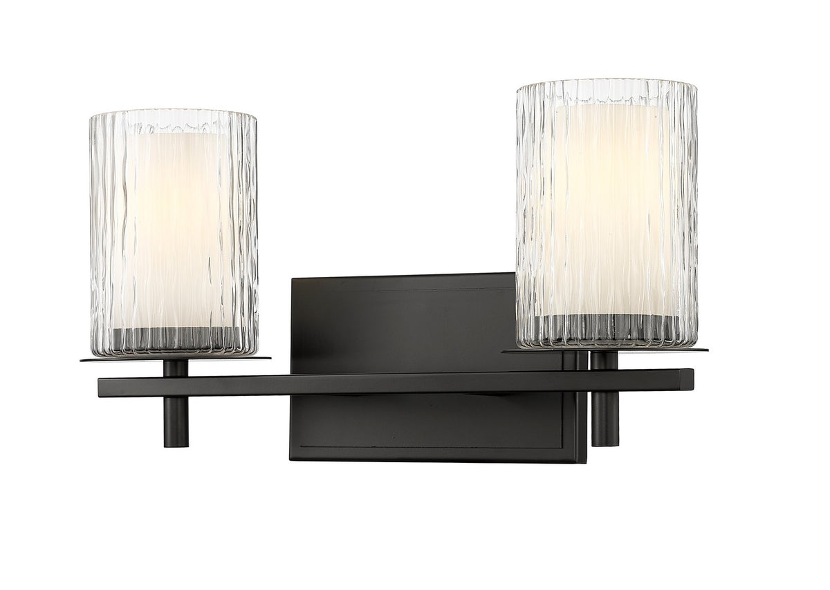 Luminaire de vanité Grayson Noir mat, 16" – Z-Lite