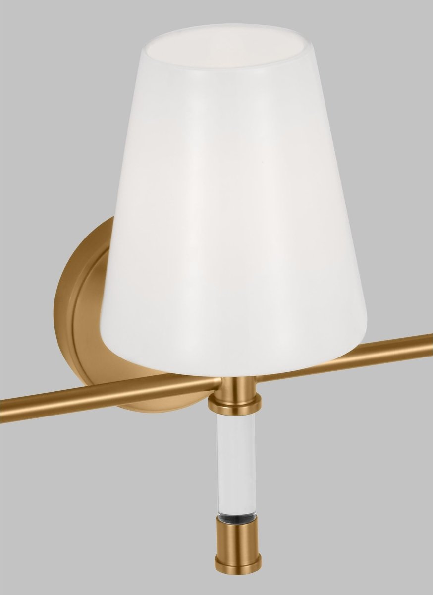 Luminaire de vanité Hanover - Nickel poli 34 1/8" by Visual Comfort Studio | Luminaires & cie