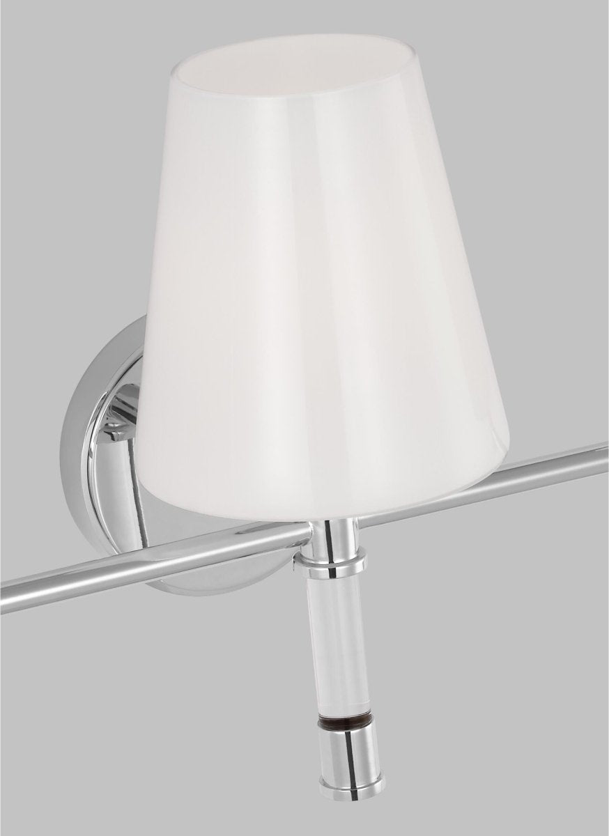 Luminaire de vanité Hanover - Nickel poli 34 1/8" by Visual Comfort Studio | Luminaires & cie