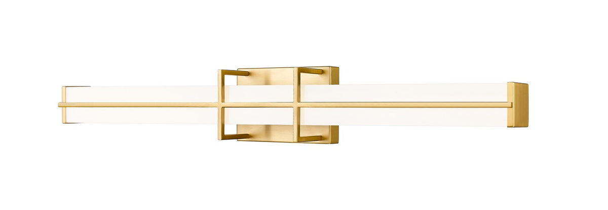 Barre d'éclairage de salle de bain Harrison Or moderne, 32" – Z-Lite