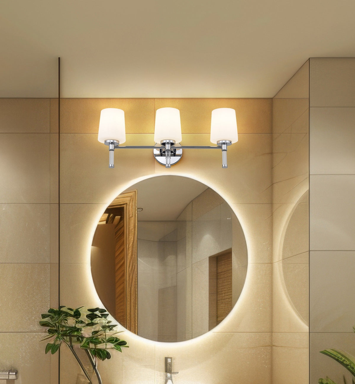 Luminaire de vanité Henri Chrome, 24" – vue 8