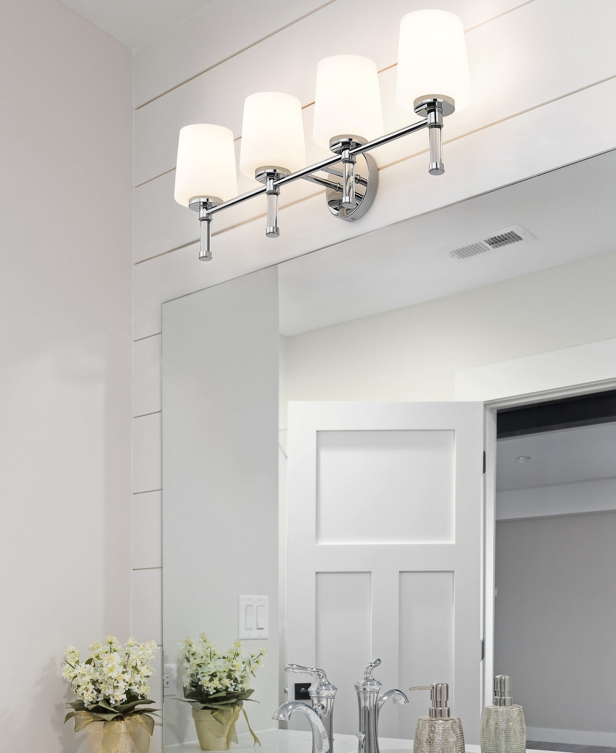 Luminaire de vanité Henri Chrome, 32" – vue 7