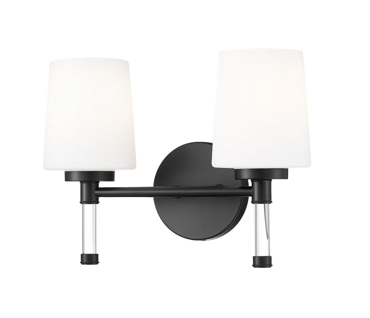 Luminaire de vanité Henri - Noir mat 14" by Z-Lite | Luminaires & cie