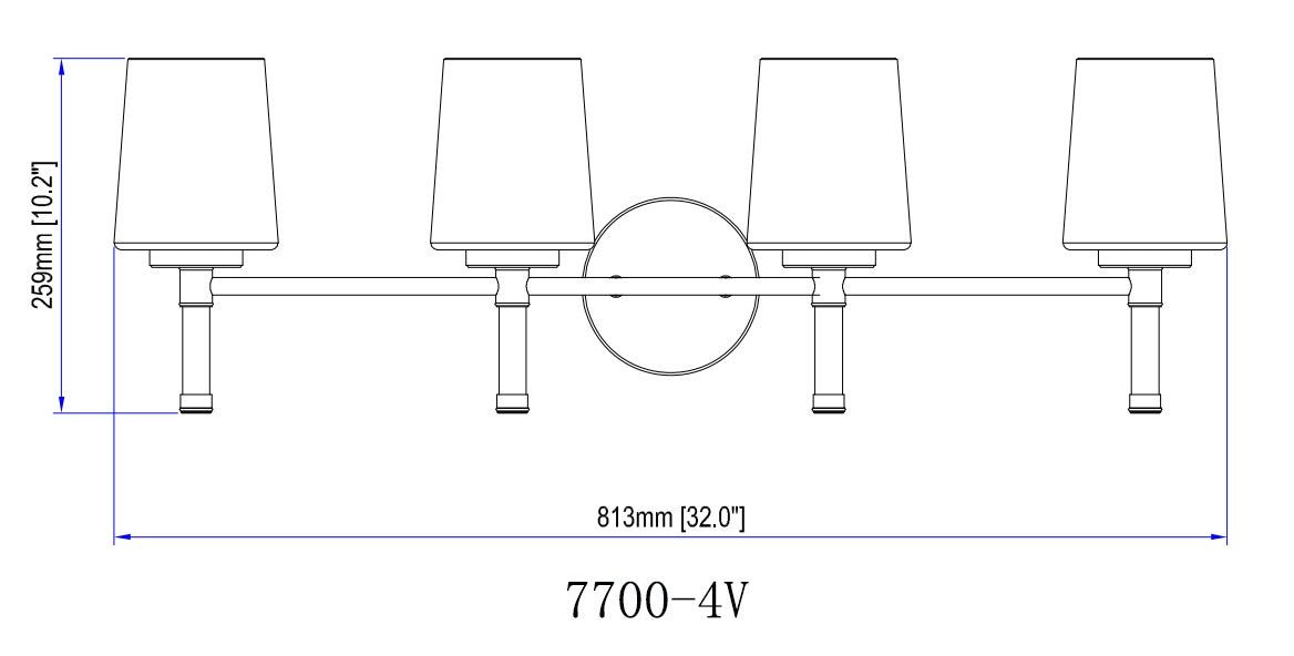 Luminaire de vanité Henri - Or moderne 42" by Z-Lite | Luminaires & cie