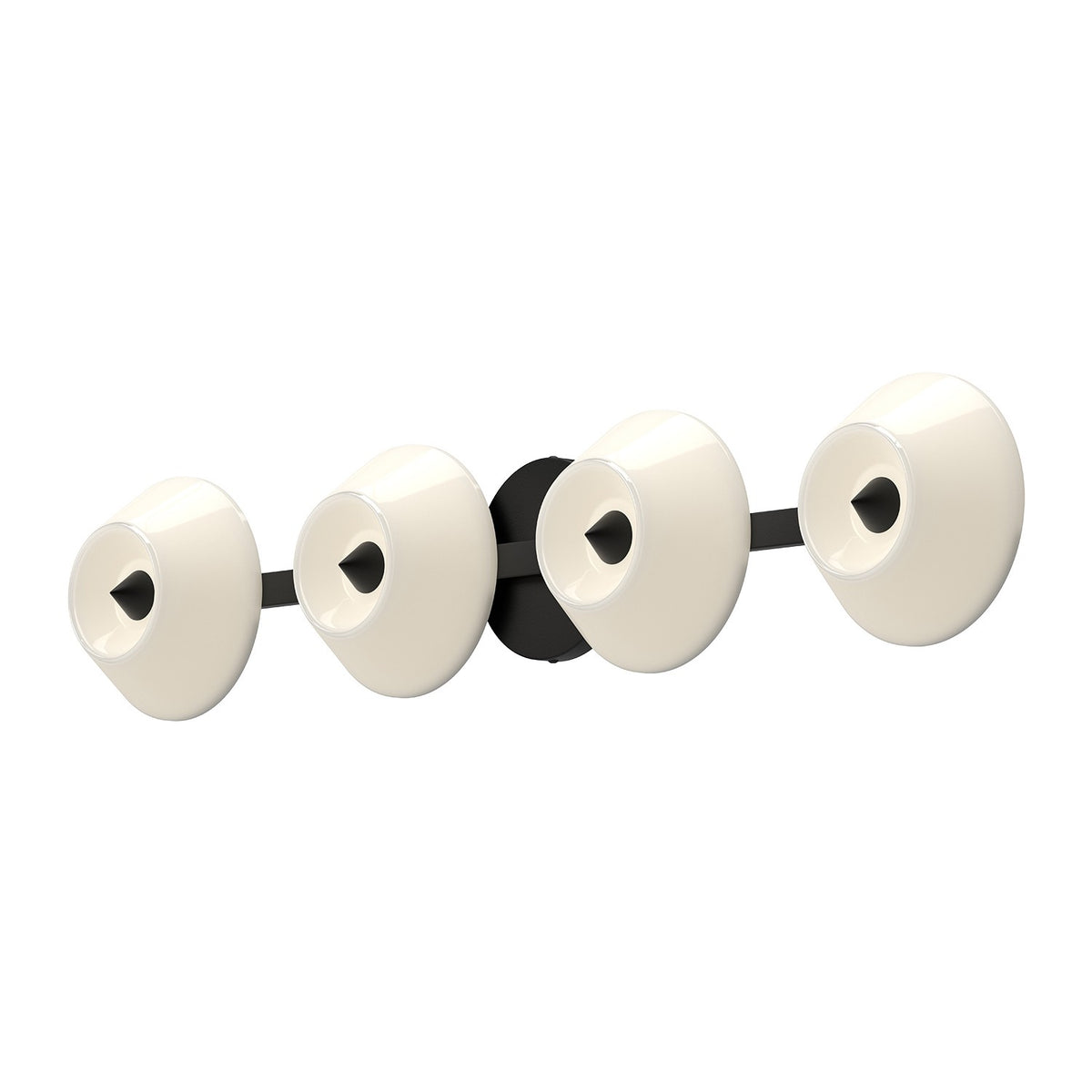 Luminaire de vanité Holt Noir / Verre opale, 29 1/2" – Kuzco Lighting