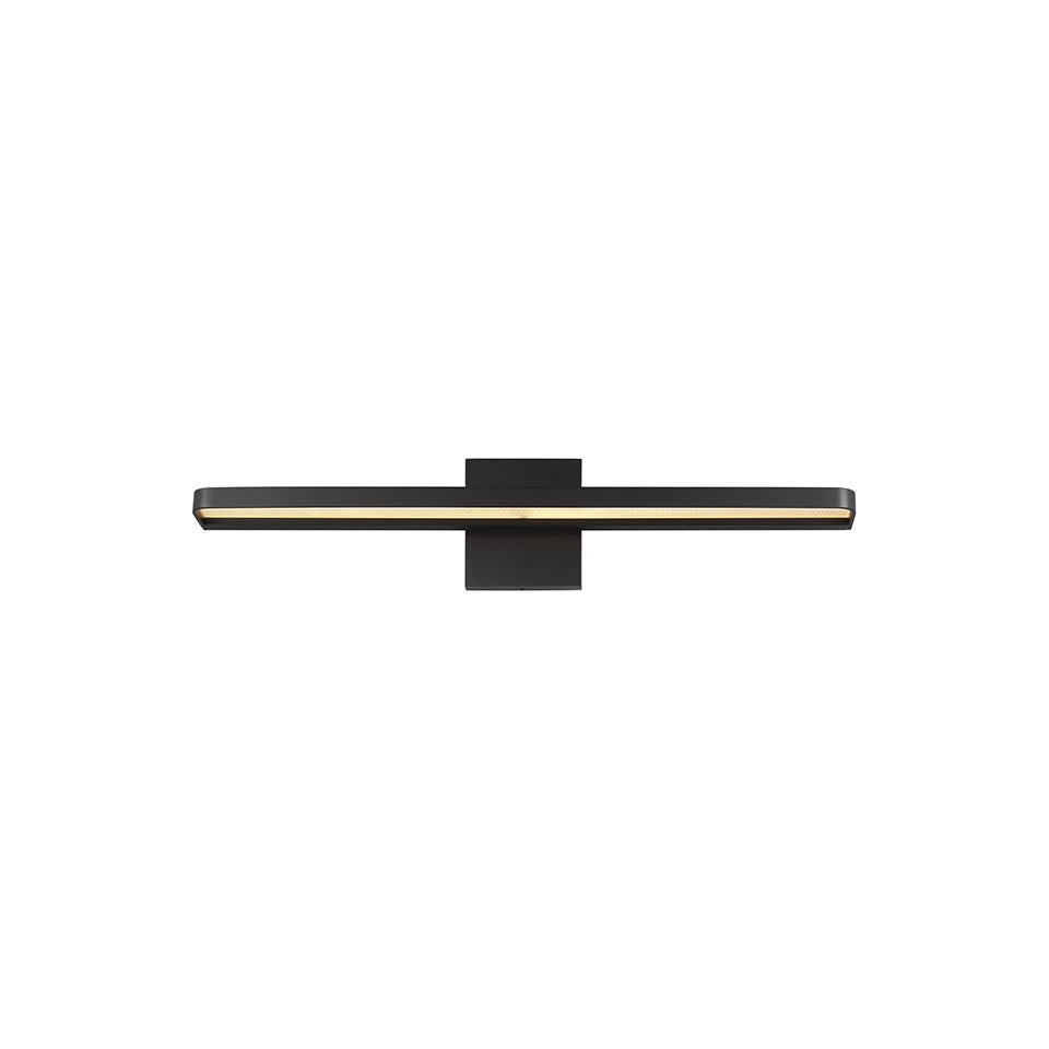 Luminaire de vanité horizontal Banda - Noir mat 24" by Tech Lighting | Luminaires & cie