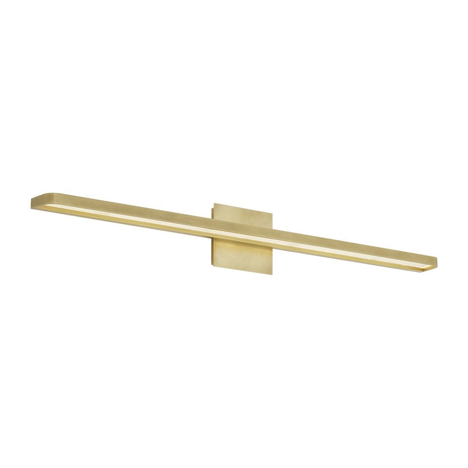 Luminaire de vanité horizontal Banda - Laiton naturel 36" by Tech Lighting | Luminaires & cie