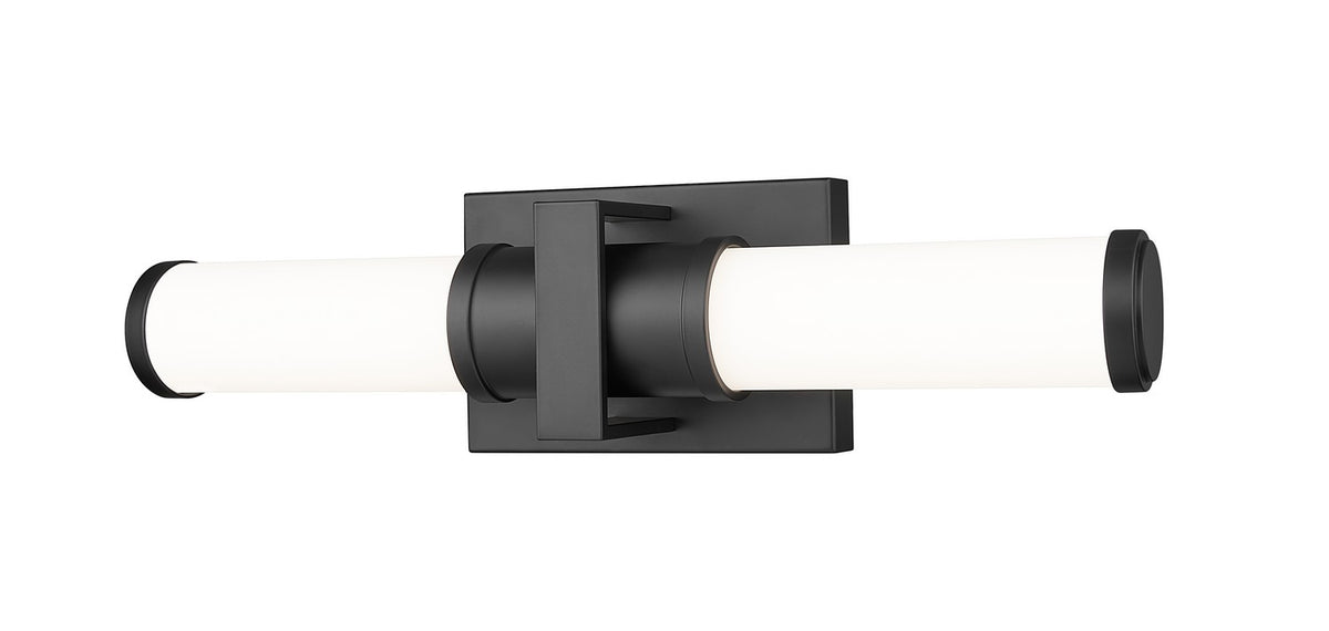 Barre d'éclairage de salle de bain Idris Noir mat, 18 1/2" – Z-Lite