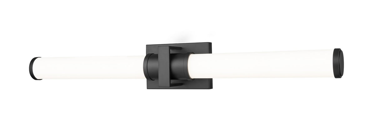 Barre d'éclairage de salle de bain Idris Noir mat, 32 1/2" – Z-Lite