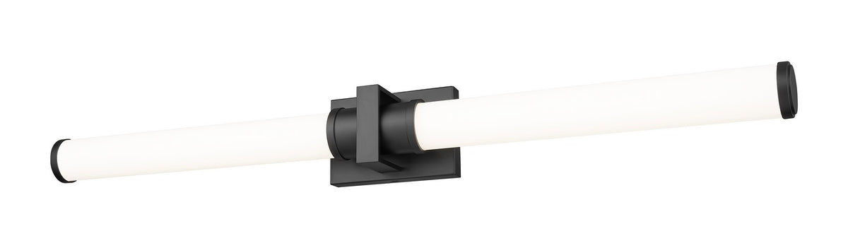 Barre d'éclairage de salle de bain Idris Noir mat, 40 1/2" – vue 2