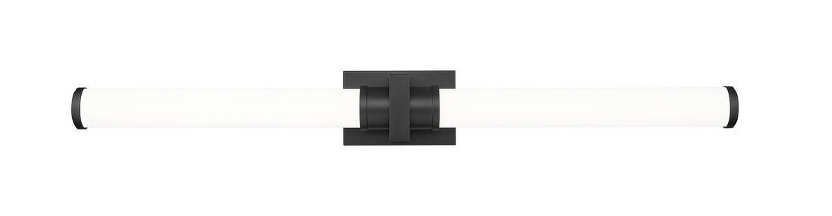 Barre d'éclairage de salle de bain Idris Noir mat, 40 1/2" – vue 3