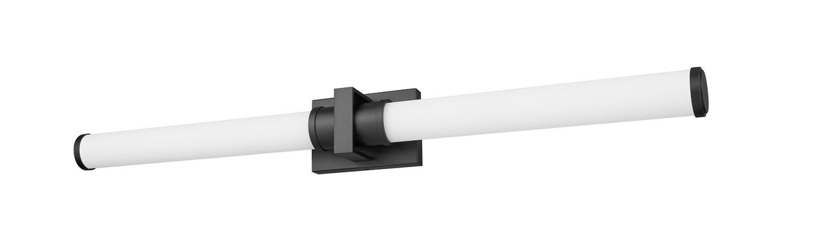 Barre d'éclairage de salle de bain Idris Noir mat, 40 1/2" – vue 4