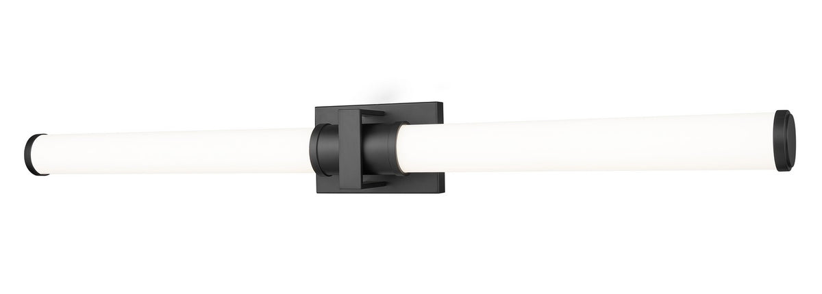 Barre d'éclairage de salle de bain Idris Noir mat, 40 1/2" – Z-Lite