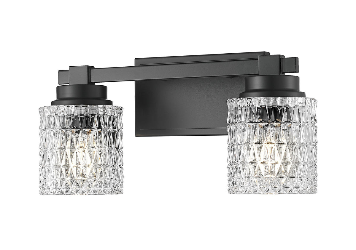 Luminaire de vanité Jacqueline Noir mat, 15 3/4" – Z-Lite