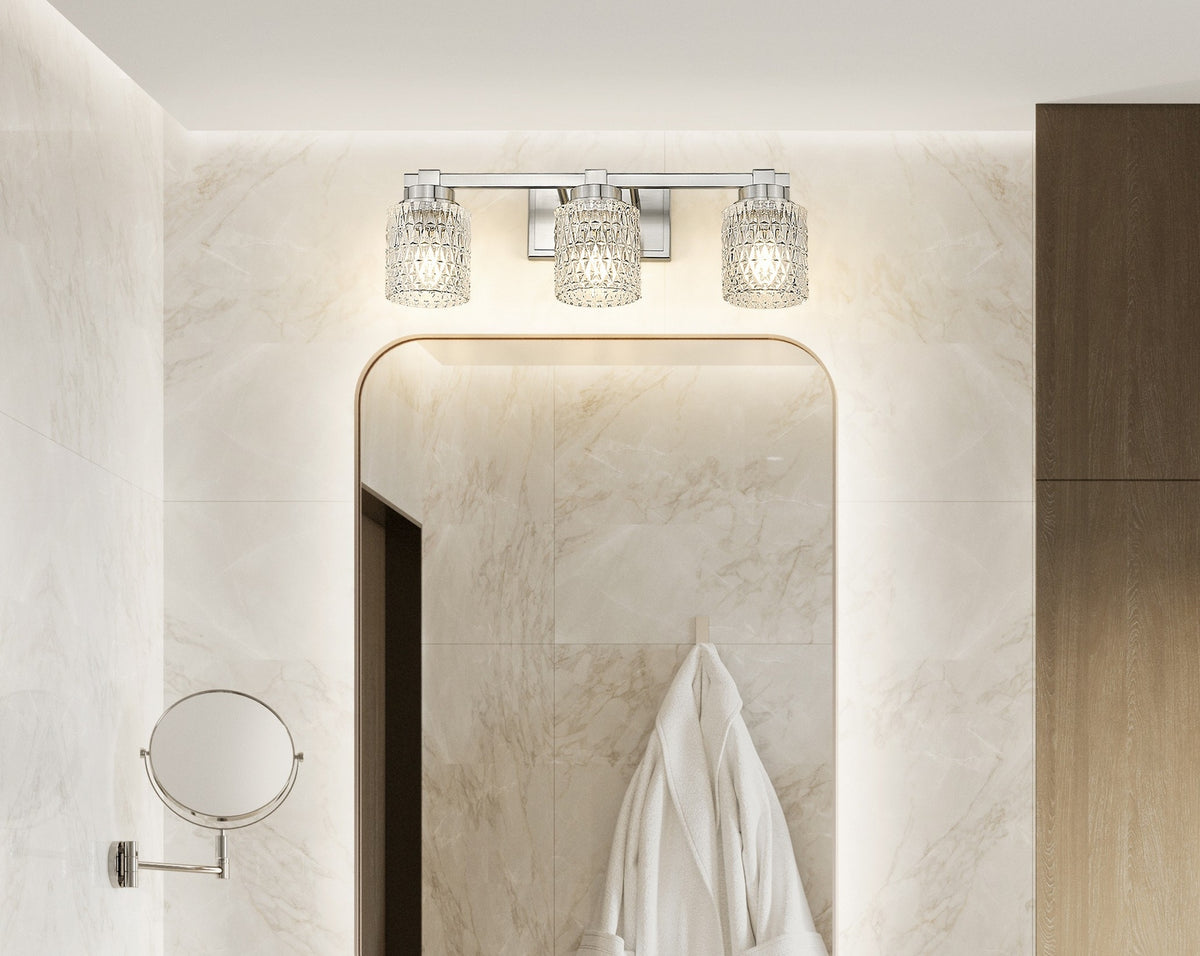 Luminaire de vanité Jacqueline Nickel brossé, 22 3/4" – vue 7