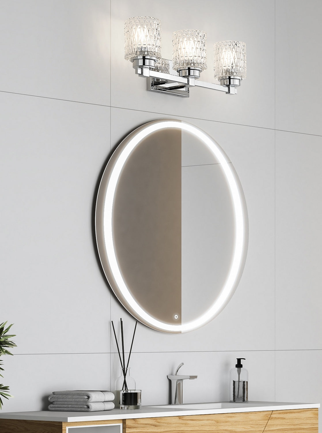 Luminaire de vanité Jacqueline Chrome, 22 3/4" – vue 7