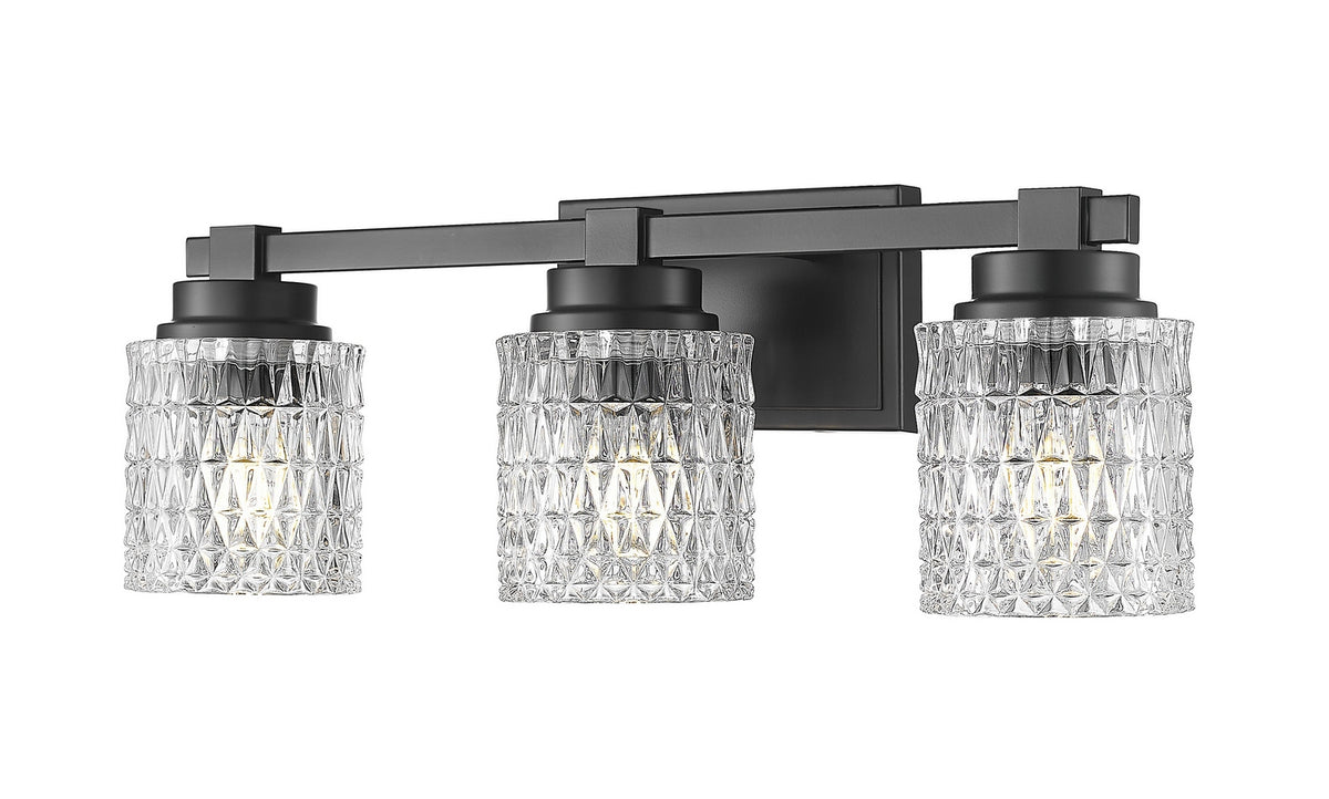 Luminaire de vanité Jacqueline Noir mat, 22 3/4" – Z-Lite