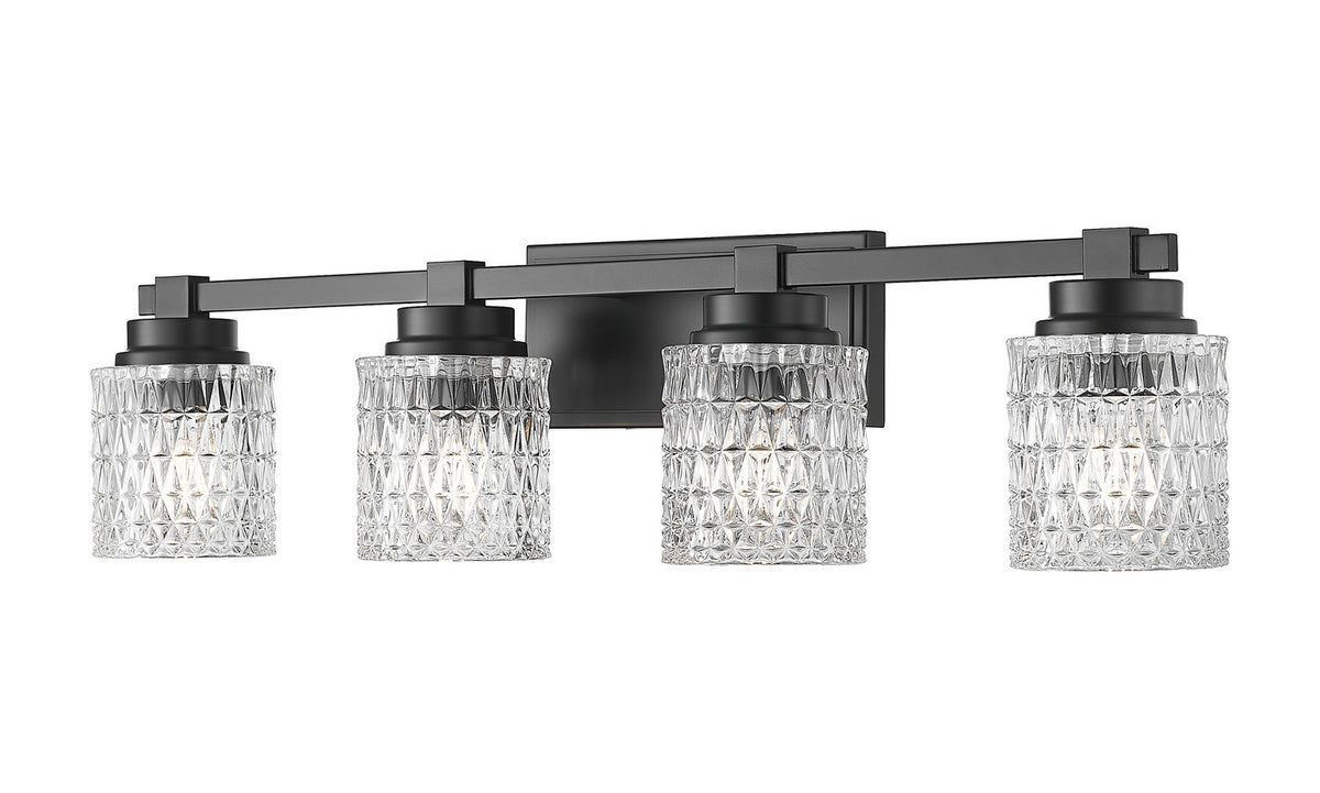 Luminaire de vanité Jacqueline Noir mat, 31 1/2" – Z-Lite