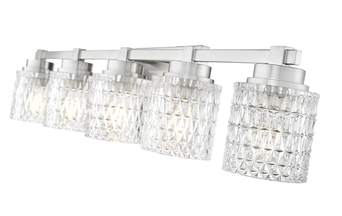 Luminaire de vanité Jacqueline Nickel brossé, 40 1/4" – vue 3